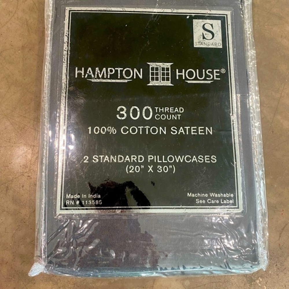 HAMPTON HOUSE 100% cotton sateen pillowcases! 🖤NEW🖤machine washable